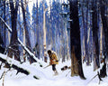 Clarence Gagnon Trapper in the Woods 1913 Fine Art Print