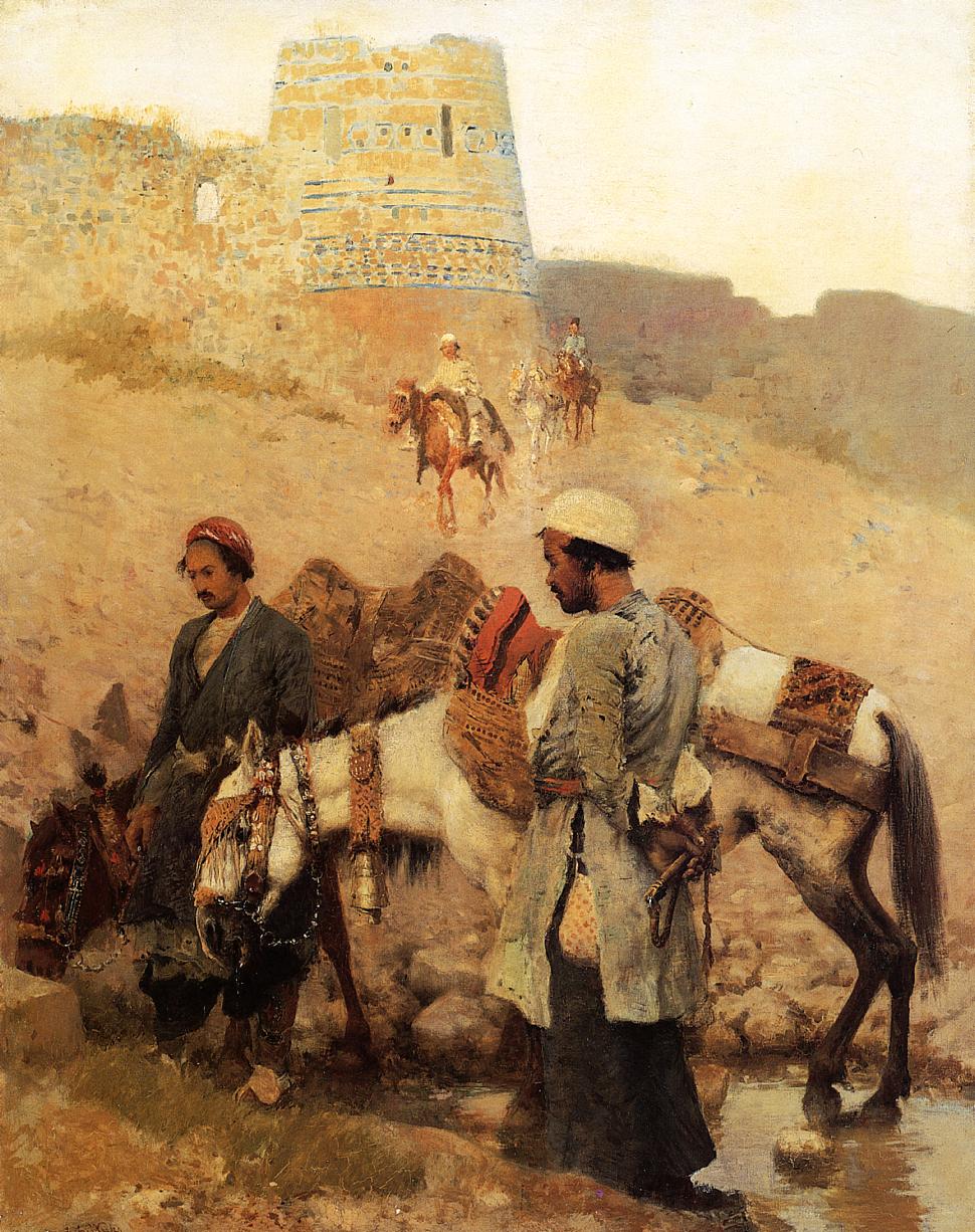 Edwin Lord Weeks Traveling in Persia 1895 Fine Art Print
