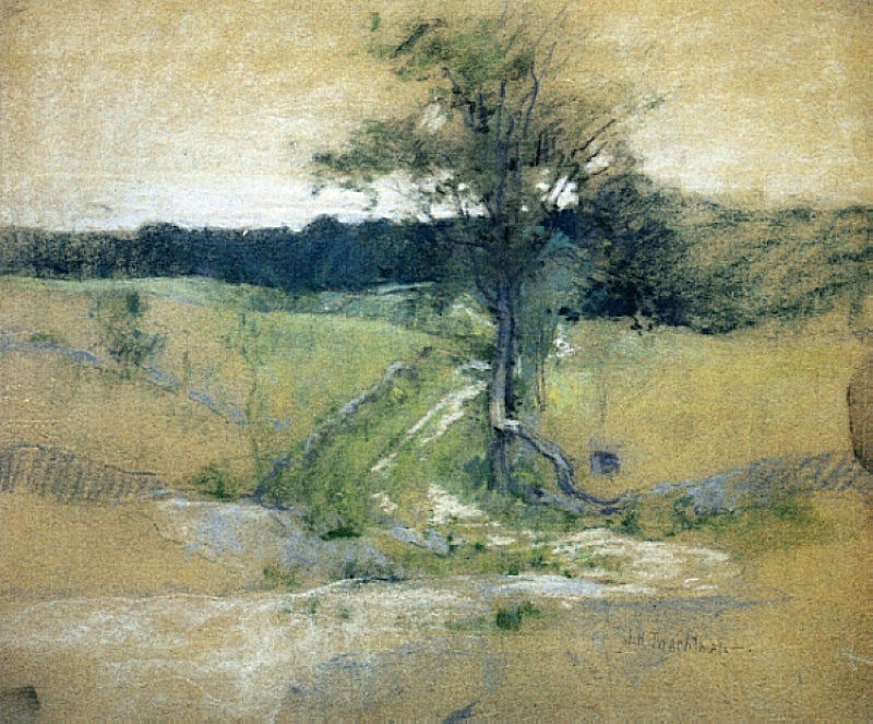 John Henry Twachtman Tree by a Road 1889 Fine Art Print