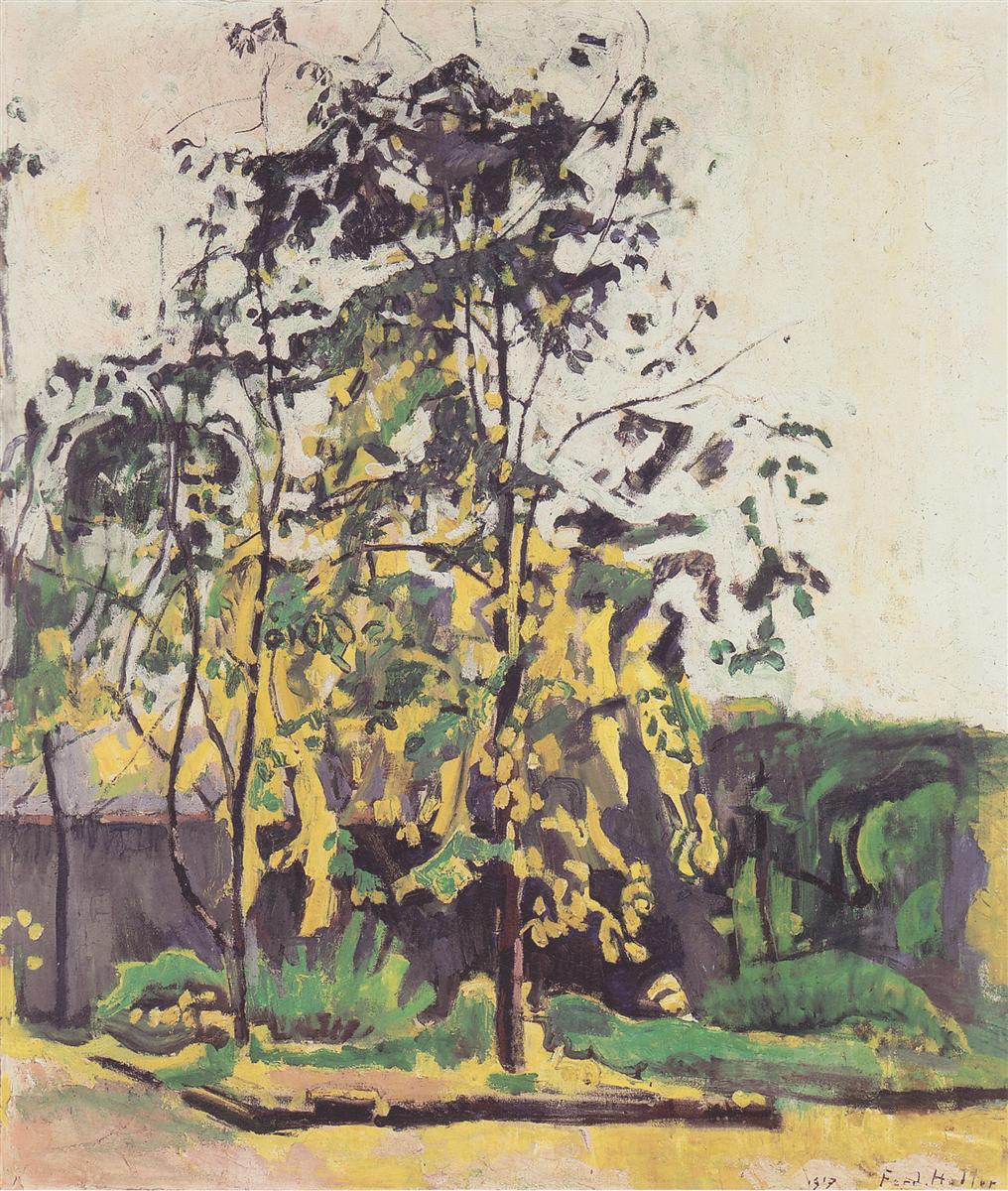 Ferdinand Hodler Tree in the workshop garden 1917 Fine Art Print