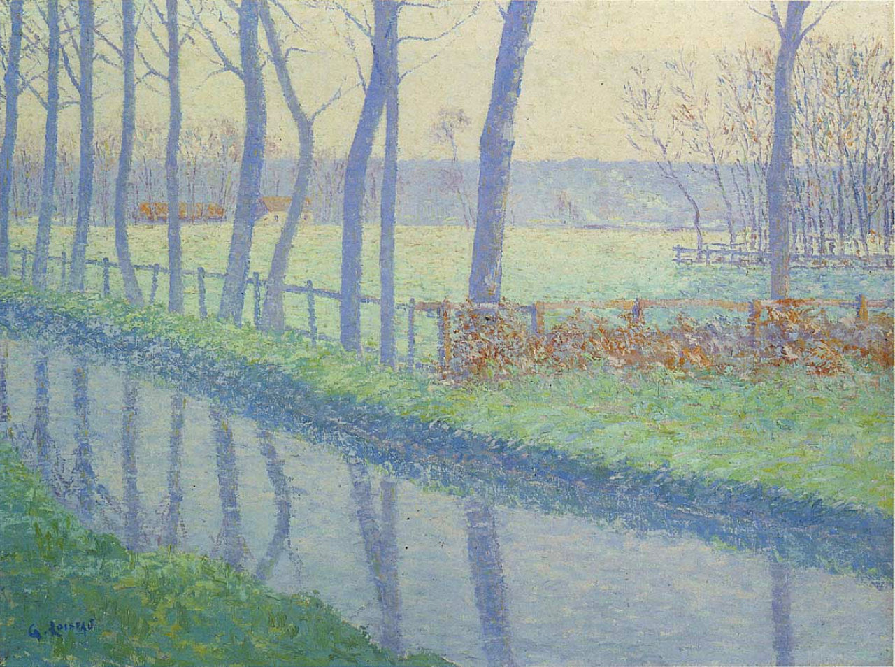 Gustave Loiseau Trees by the River 1891 Fine Art Print