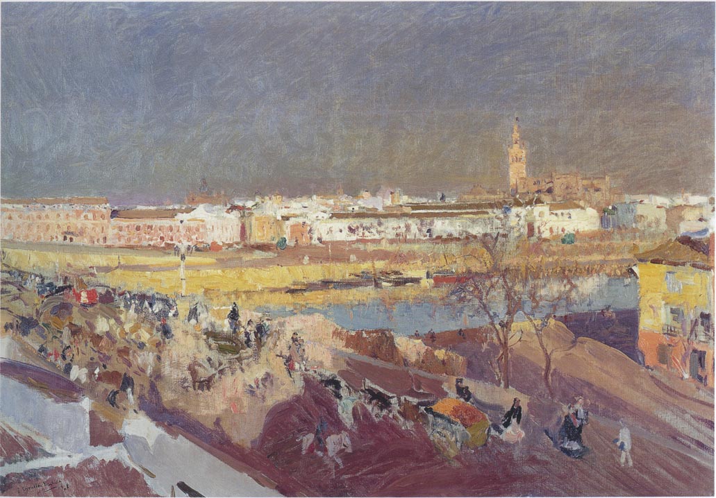 Joaquín Sorolla Triana bridge, Seville 1908 Fine Art Print