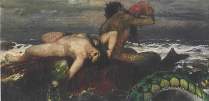 Arnold Böcklin Triton and Nereid 1877 Fine Art Print