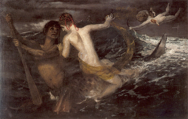 Arnold Böcklin Triton Carrying a Nereid on His Back 1875 Fine Art Print
