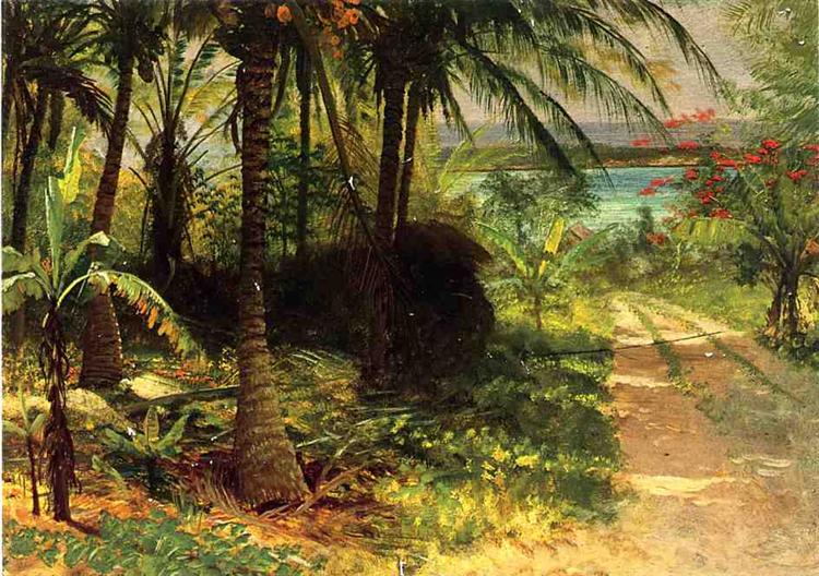 Albert Bierstadt Tropical Landscape 1892 Fine Art Print