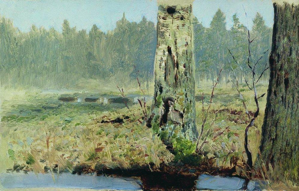 Arkhyp Kuindzhi Trunks of Trees 1879 Fine Art Print