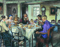 Nikolay Bogdanov Belsky New Owners Tea-Drinking 1913 Fine Art Print
