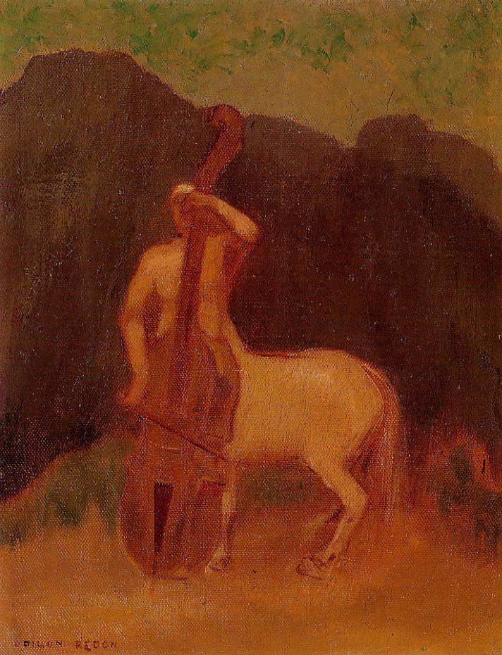 Odilon Redon Centaur with Cello 1910 Fine Art Print