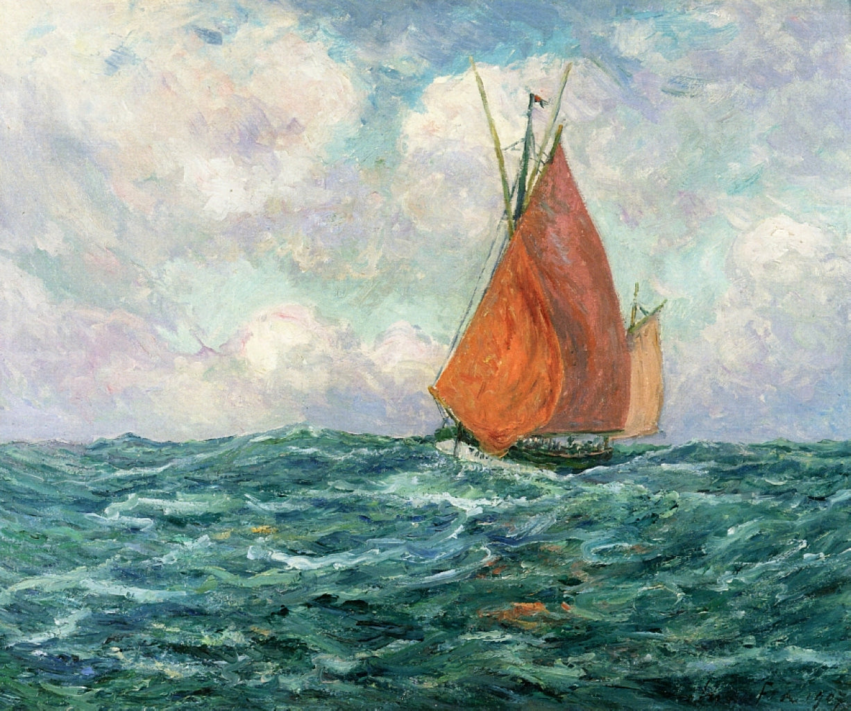Maxime Maufra Tuna Boat at Sea 1907 Fine Art Print