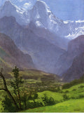 Albert Bierstadt Twin Peaks, Rockies 1863 Fine Art Print