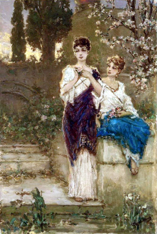 Wilhelm Kotarbinski Two Beauties 1880 Fine Art Print
