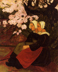Paul Serusier Two Breton Women under a Flowering Apple Tree 1890 Fine Art Print
