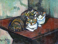 Suzanne Valadon Two cats 1918 Fine Art Print