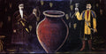 Niko Pirosmani Two Georgians by a Giant Wine Jar (Quevri) 1917 Fine Art Print