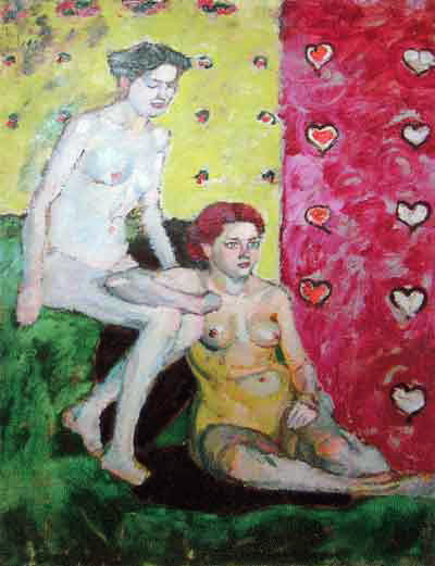 Ilya Mashkov Two Nudes 1908 Fine Art Print