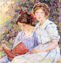 Robert Lewis Reid Two Women Reading 1930 Fine Art Print