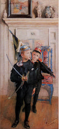 Carl Larsson Ulf and Pontus 1894 Fine Art Print
