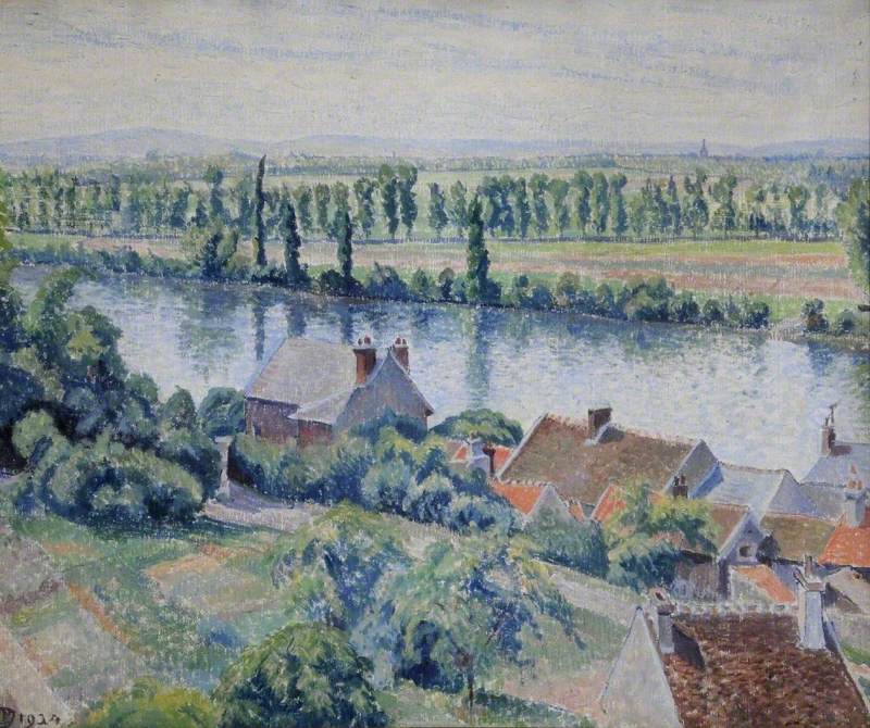 Lucien Pissarro Un Coin Du Village, La Frette, France 1924 Fine Art Print