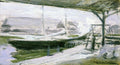 John Henry Twachtman Under the Wharves 1900 Fine Art Print