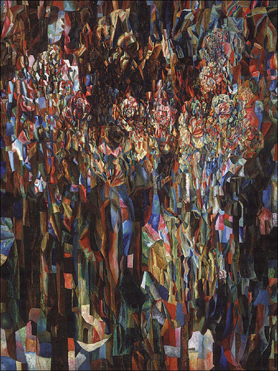 Pavel Filonov Flowers of the Universal Flowering 1916 Fine Art Print
