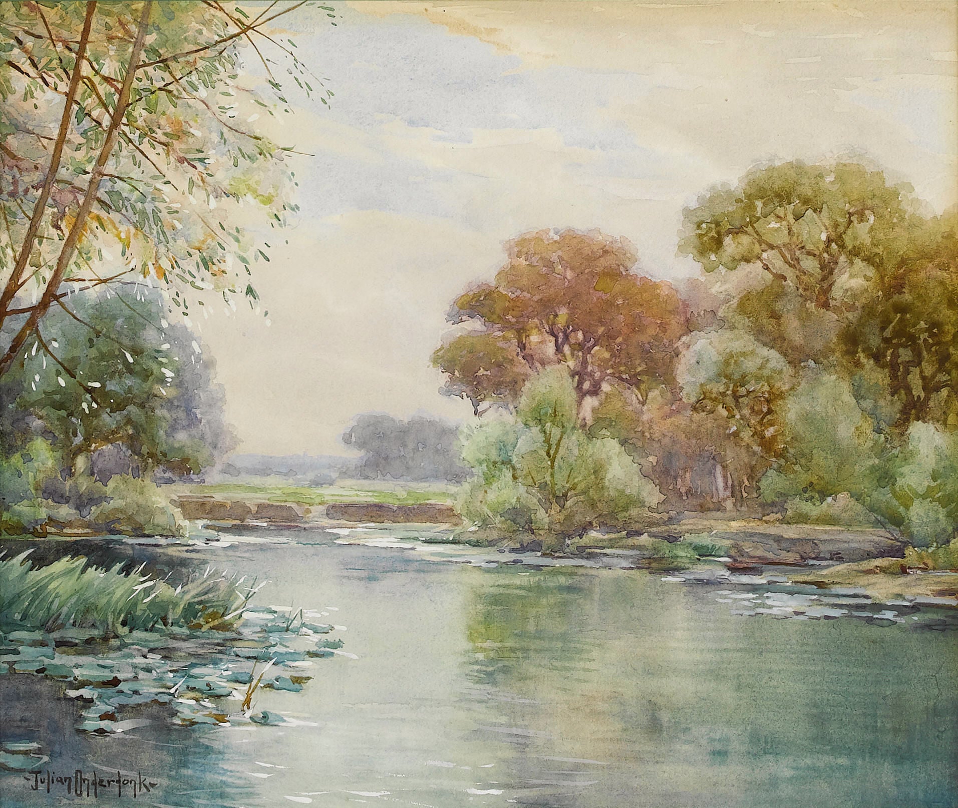 Robert Julian Onderdonk Untitled (A Landscape Scene) 1920 Fine Art Print