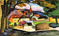Ilya Mashkov Urban Landscape 1909 Fine Art Print
