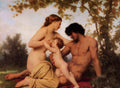 William-Adolphe Bouguereau Family Time 1860 Fine Art Print