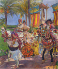 Joaquín Sorolla Valencia, Couples on horseback 1916 Fine Art Print