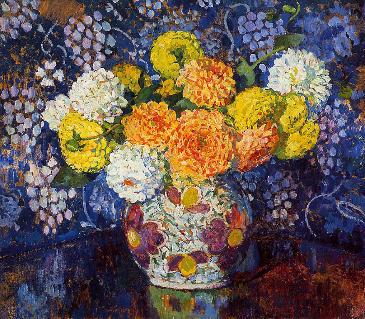 Theo van Rysselberghe Vase of Flowers 1907 Fine Art Print