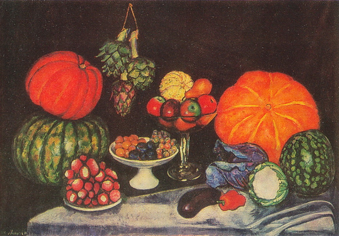 Ilya Mashkov Vegetables. Still Life 1914 Fine Art Print