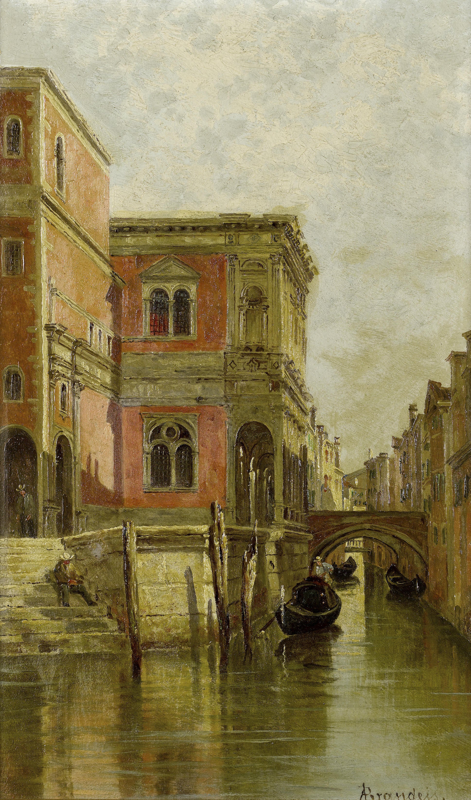 Antonietta Brandeis Venetian Canal 1926 Fine Art Print