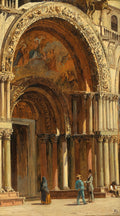 Antonietta Brandeis Venice, the Entrance to St Mark’s Basilica 1926 Fine Art Print