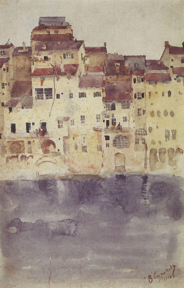 Vasily Surikov Venice 1900 Fine Art Print