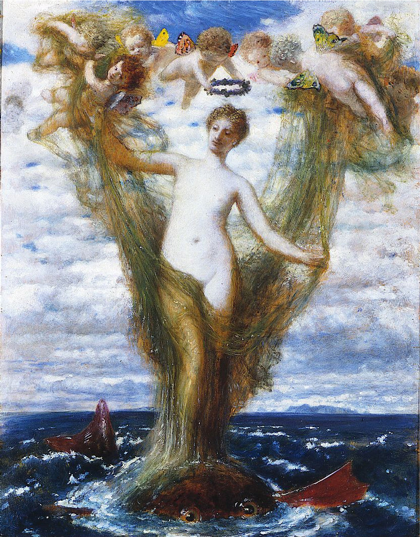 Arnold Böcklin Venus Anadyomene 1872 Fine Art Print