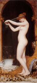 John William Godward Venus Binding her Hair 1897 Fine Art Print