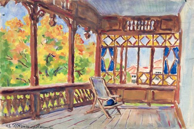 Pyotr Konchalovsky Veranda. Essentuki. 1948 Fine Art Print