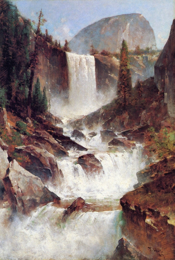 Thomas Hill Vernal Falls, Yosemite 1889 Fine Art Print