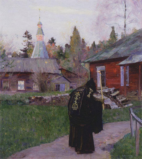 Mikhail Nesterov Vesper 1910 Fine Art Print
