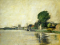 John Henry Twachtman View along a River 1885 Fine Art Print