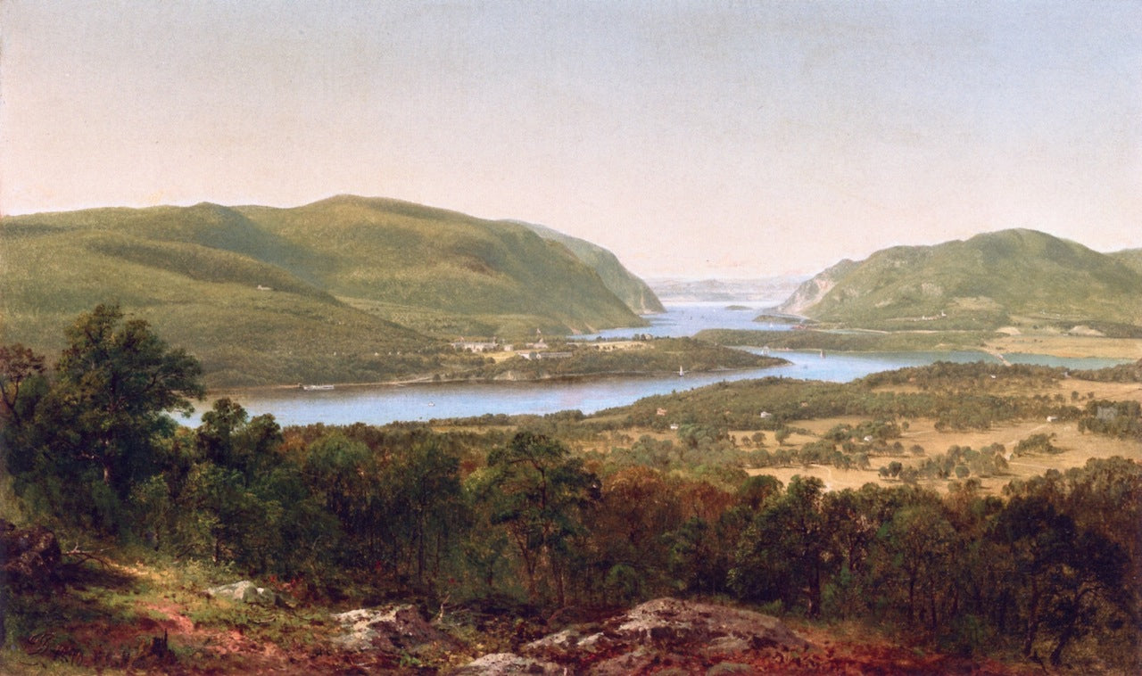 David Johnson View from Garrison, West Point, New York 1870 Fine Art Print