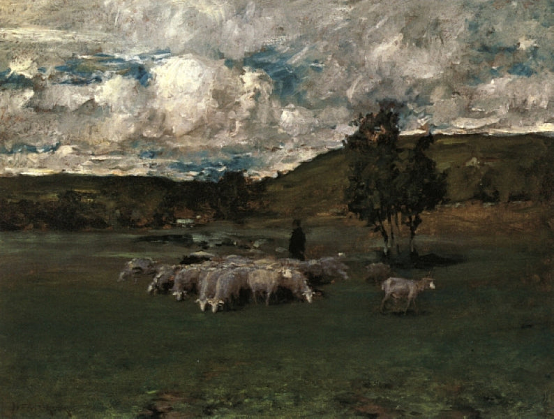William Merritt Chase View near Polling 1875-1876 Fine Art Print