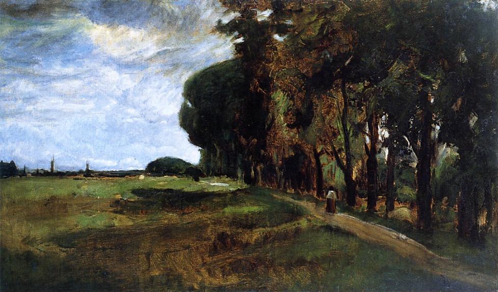John Henry Twachtman View near Polling 1877 Fine Art Print