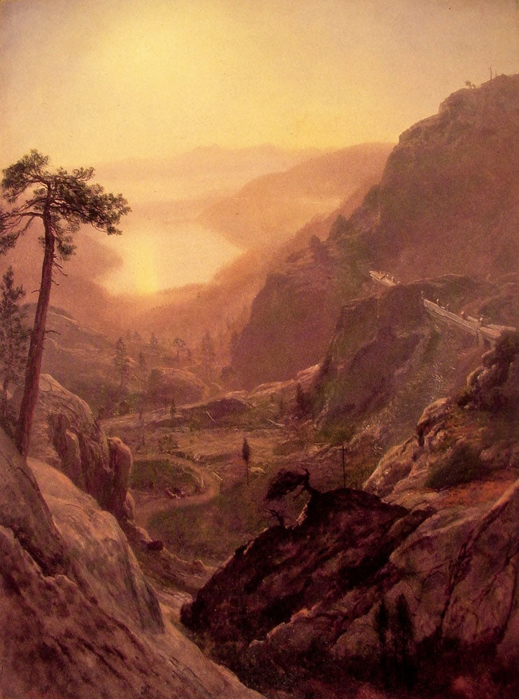 Albert Bierstadt View of Donner Lake, California 1871-1872 Fine Art Print