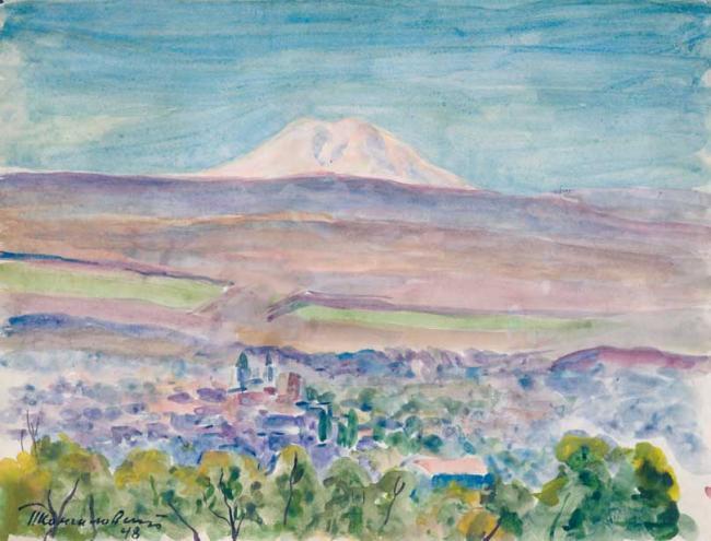 Pyotr Konchalovsky View of Elbrus 1948 Fine Art Print