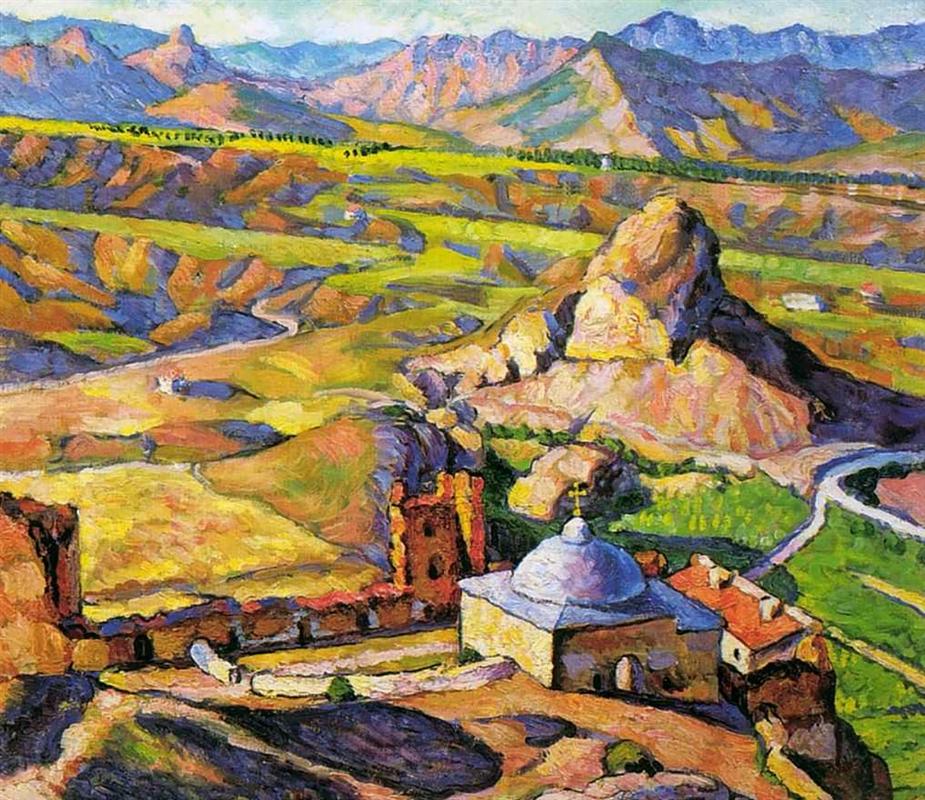 Ilya Mashkov View of Genoese Fortress in Sudak 1917 Fine Art Print