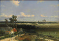 Johan Hendrik Weissenbruch View of Haarlem 1845-1848 Fine Art Print