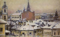 Vasily Surikov View of Kremlin 1913 Fine Art Print