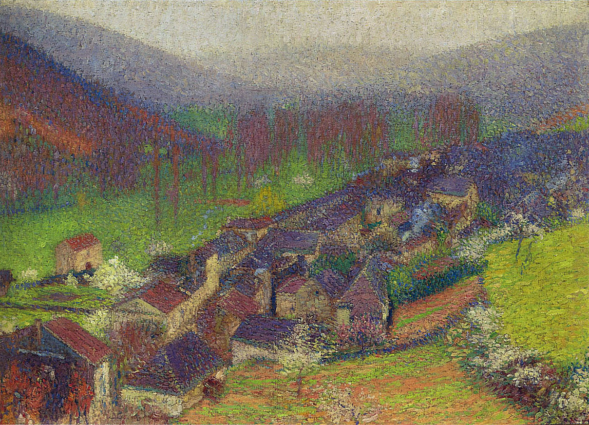 Henri Martin View of Labastide du Vert below Marquayrol 1940 Fine Art Print