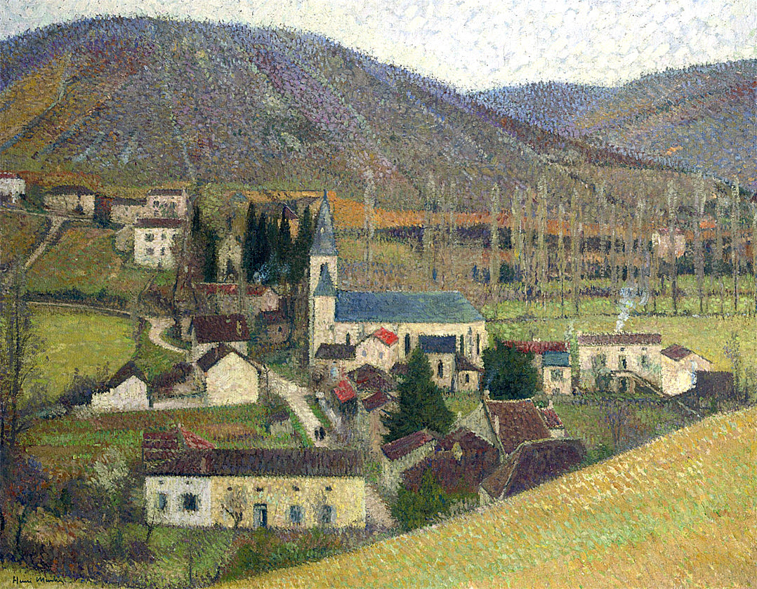 Henri Martin View of Labastide in Gray Weather 1920 Fine Art Print