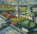 Ilya Mashkov View of Moscow. Myasnitsky District 1912-1913 Fine Art Print